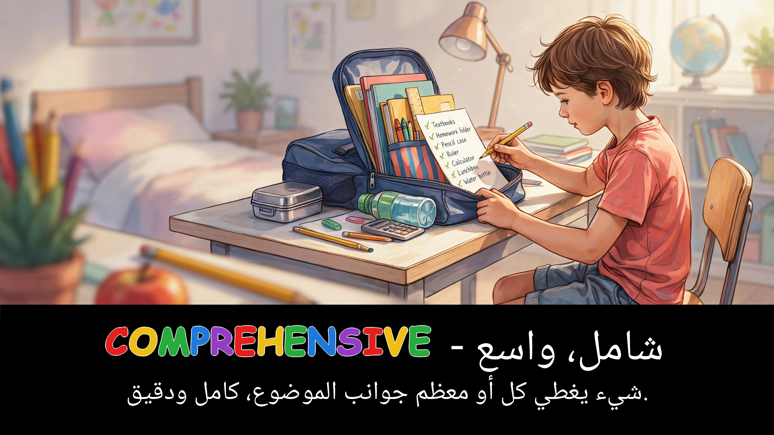 Arabic Illustration for comprehensive